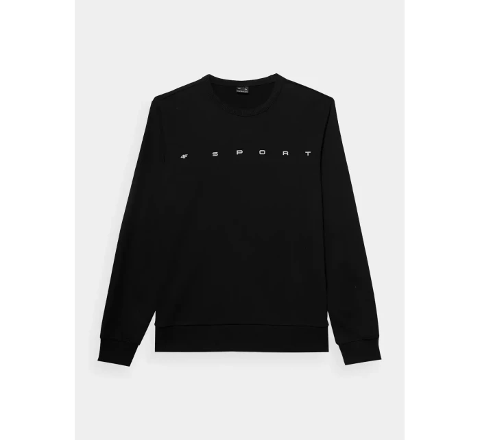 Pánska bavlnená mikina 4F - čierna Pánska bavlnená mikina 4F - čierna