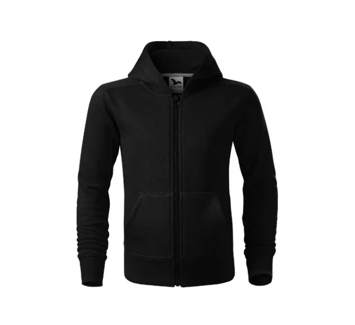 Trendy mikina na zips pre deti čierna