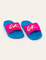 Šľapky KW0KW01028-CEU modro-ružová - Calvin Klein