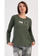 Dámské pyžamo dlouhé model 21154984 - Vienetta Dámské pyžamo dlouhé model 21154984 - Vienetta