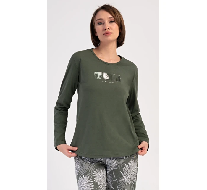 Dámské pyžamo dlouhé model 21154984 - Vienetta Dámské pyžamo dlouhé model 21154984 - Vienetta