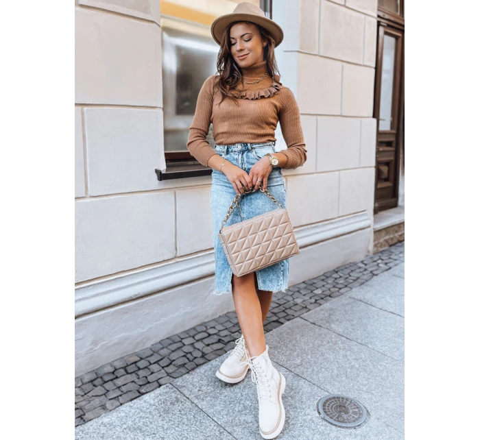 Dámský svetr NOAH hnědý Dstreet model 21964188 - FashionStreet