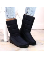 Dámske vysoké snehové topánky W EVE436B navy blue - Novinky Dámske vysoké snehové topánky W EVE436B navy blue - Novinky