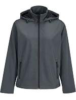 SOL'S Race Hooded Women Dámska 2-vrstvová softshellová bunda s kapucňou 25.4448 antracitovo šedá
