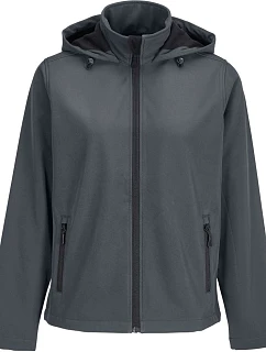 SOL'S Race Hooded Women Dámská 2-vrstvá softshellová bunda s kapucí model 22449901 charcoal grey