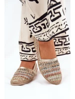 Elegantní Kožené Espadrilky S Pletením Multikolor model 21684984 - Zazoo