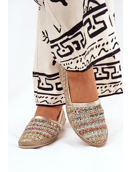 Elegantní Kožené Espadrilky S Pletením Multikolor model 21684984 - Zazoo