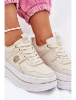 Dámské Sportovní Boty Na Platformě Béžové model 21687804 - Boto