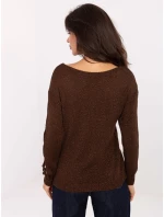 Sweter MI SW model 21334731 ciemny brązowy - FPrice