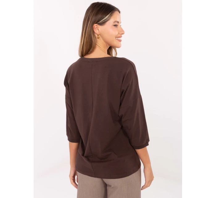Blúzka RV BZ A820.27P tmavohnedá Blúzka RV BZ A820.27P tmavohnedá