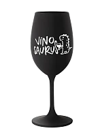 VÍNOSAURUS - čierny pohár na víno 350 ml