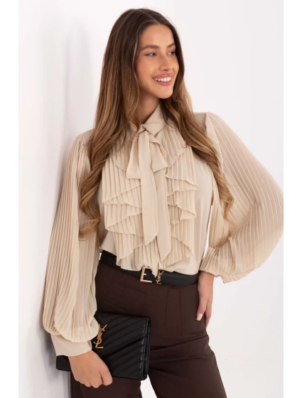 Košeľa s dlhým rukávom model 220300 Taliansko Moda Košeľa s dlhým rukávom model 220300 Taliansko Moda