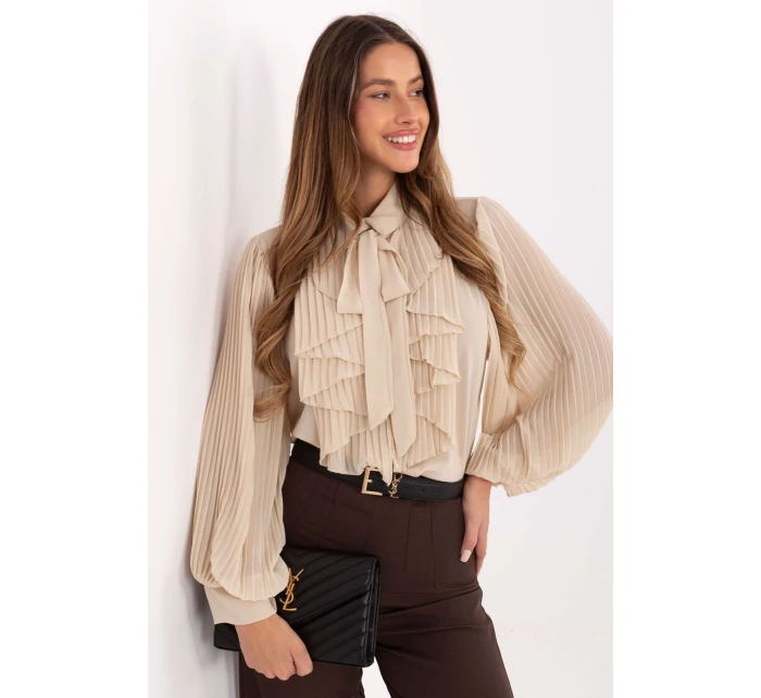 Košeľa s dlhým rukávom model 220300 Taliansko Moda Košeľa s dlhým rukávom model 220300 Taliansko Moda