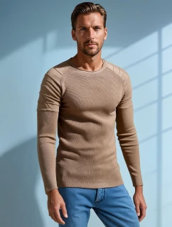 Pánský béžový svetr Dstreet model 21982656 - FashionStreet