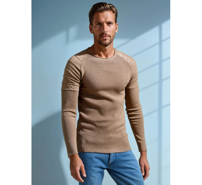 Pánský béžový svetr Dstreet model 21982656 - FashionStreet