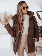 Dámská zimní bunda hnědá prošívaná Dstreet model 21990831 - FashionStreet
