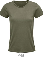 SOL'S Crusader Women Dámske tričko z bio bavlny 25.3581 khaki