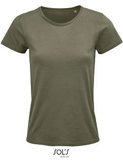 SOL'S Crusader Women Dámske tričko z bio bavlny 25.3581 khaki