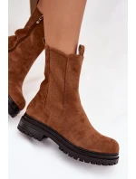 Dámské boty na zip Camel model 21758928 - Boto Dámské boty na zip Camel model 21758928 - Boto