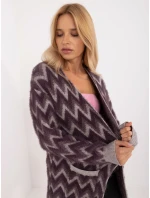 Cardigan AT SW 2340 A.00 tmavo fialový
