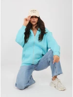 Mikina CLM BL 1044 1.96 tyrkysová