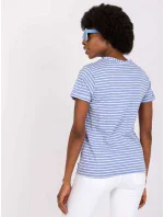 Tričko D16054M02431A bielej a modrej Tričko D16054M02431A bielej a modrej