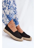 Dámske espadrilky na platforme Vinceza - čierne Dámske espadrilky na platforme Vinceza - čierne