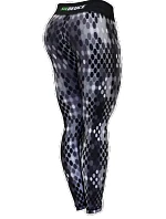 Dámske fitness legíny Six Deuce Digital Snakeskin - šedé - Litex