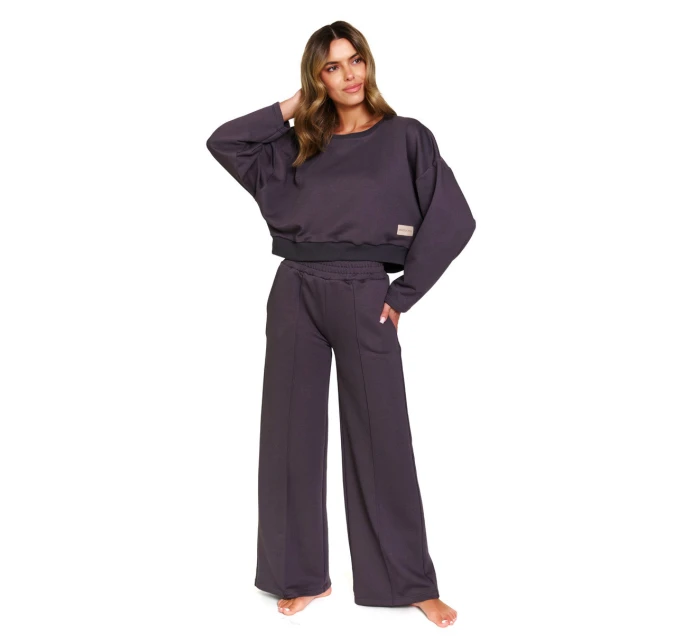 Dámska tepláková súprava DRS.7360 Tmavo šedá - Doctor nap