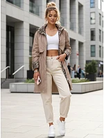 Dámska prechodná bunda PANTER moka FashionStreet TY5658 Dámska prechodná bunda PANTER moka FashionStreet TY5658