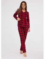 model 21418668 Tracy pyžamo dlouhé/r S2XL dámské rozepínací - Cornette