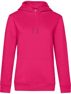 B&C QUEEN Hooded_° Dámska mikina s kapucňou 01.W02Q magenta pink