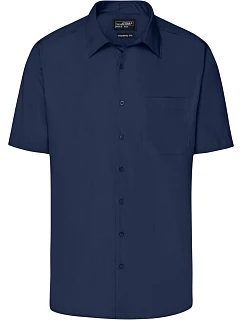 JN Popelínová business košile s krátkým rukávem 02.0 navy model 22487684 - Daiber
