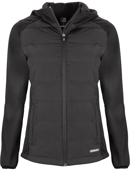 Cutter & Buck Oak Harbor Jacket Women Dámska hybridná bunda 68.1453 čierna Cutter & Buck Oak Harbor Jacket Women Dámska hybridná bunda 68.1453 čierna