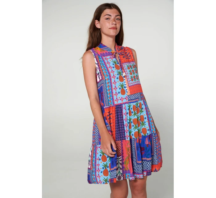 Šaty bez rukávů s potiskem model 19697651 - Vamp