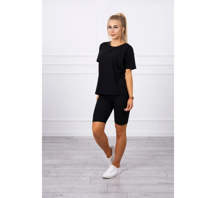 Súprava top+legíny čierna