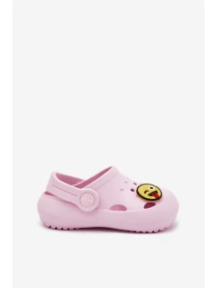 Klapki Dziecięce Piankowe Z Przypinką LEMIGOSE 880 Różowe
