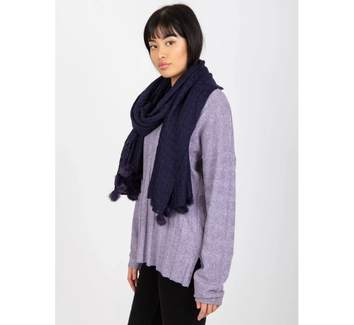 Šál AT SZ E 318.57P tmavo modrá Šál AT SZ E 318.57P tmavo modrá