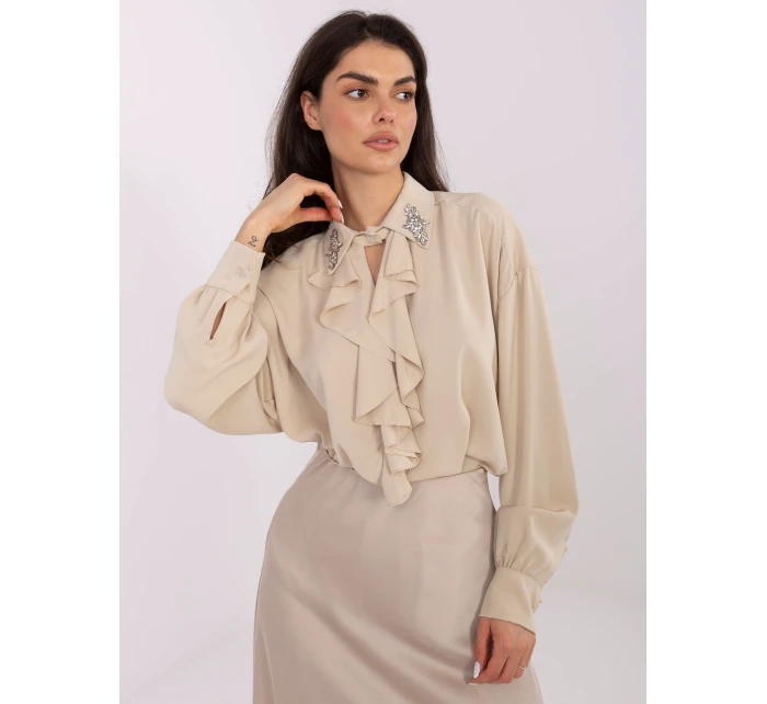 Bluzka IT BZ model 21766284 beżowy - FPrice Bluzka IT BZ model 21766284 beżowy - FPrice