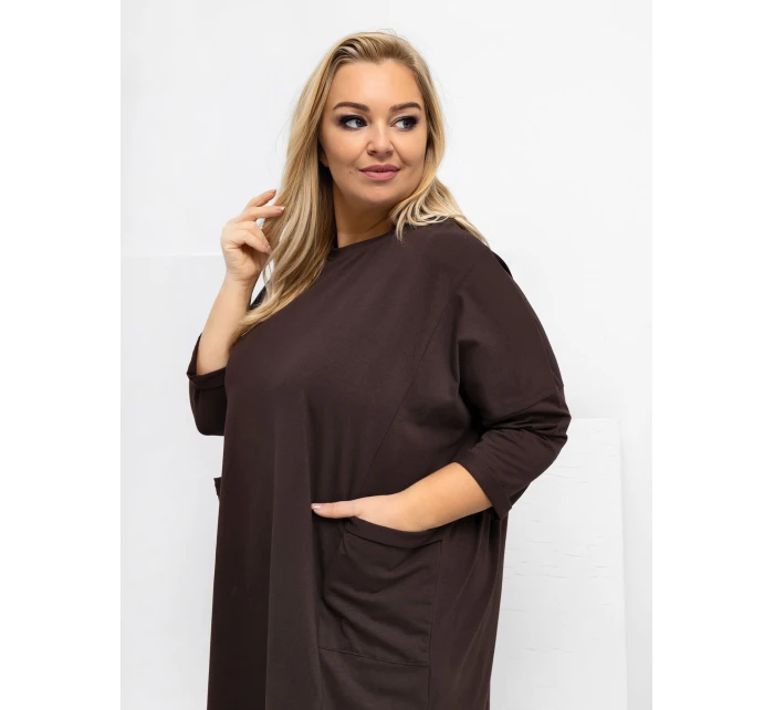 Bluzka RV BZ model 21818977 ciemny brązowy - FPrice Bluzka RV BZ model 21818977 ciemny brązowy - FPrice