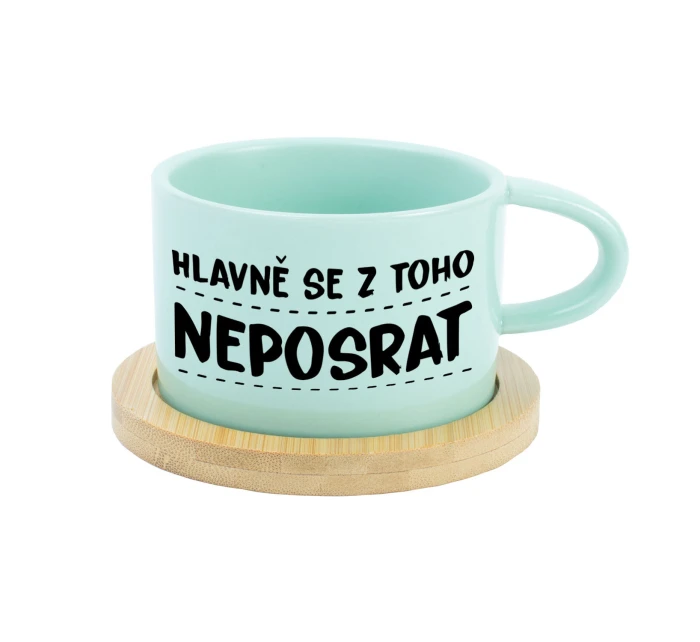 HLAVNĚ SE Z TOHO NEPOSRAT - mint hrníček makronka 200 ml