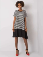 Dámské šaty model 21173168 Černá s bílou - FPrice