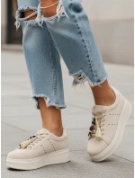 FashionStreet béžové dámske tenisky ZY1414