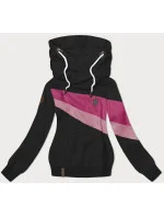 Čierna dámska mikina s kapucňou (2301)