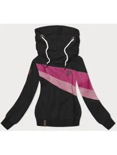 Čierna dámska mikina s kapucňou (2301)