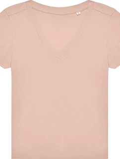 B&C #E150 V /women Dámské tričko s výstřihem do V model 22444692 soft rose