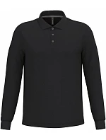 K 243 Pánské piqué polo s dlouhým rukávem model 22506918 black - Kariban