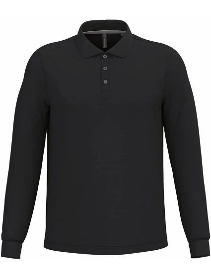 Kariban K 243 Pánske polo tričko s dlhým rukávom z piké 20.K243 čierne Kariban K 243 Pánske polo tričko s dlhým rukávom z piké 20.K243 čierne