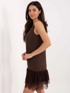 Šaty MI SK A409.53 tmavohnedé