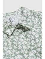 Dámske vzorované tričko MOODO - olivové